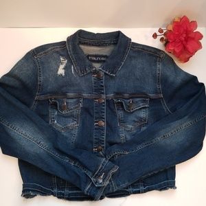 Maurices Slightly Distressed Denim Jacket(HOLD)